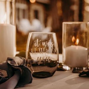 Custom Stemless Wine glass